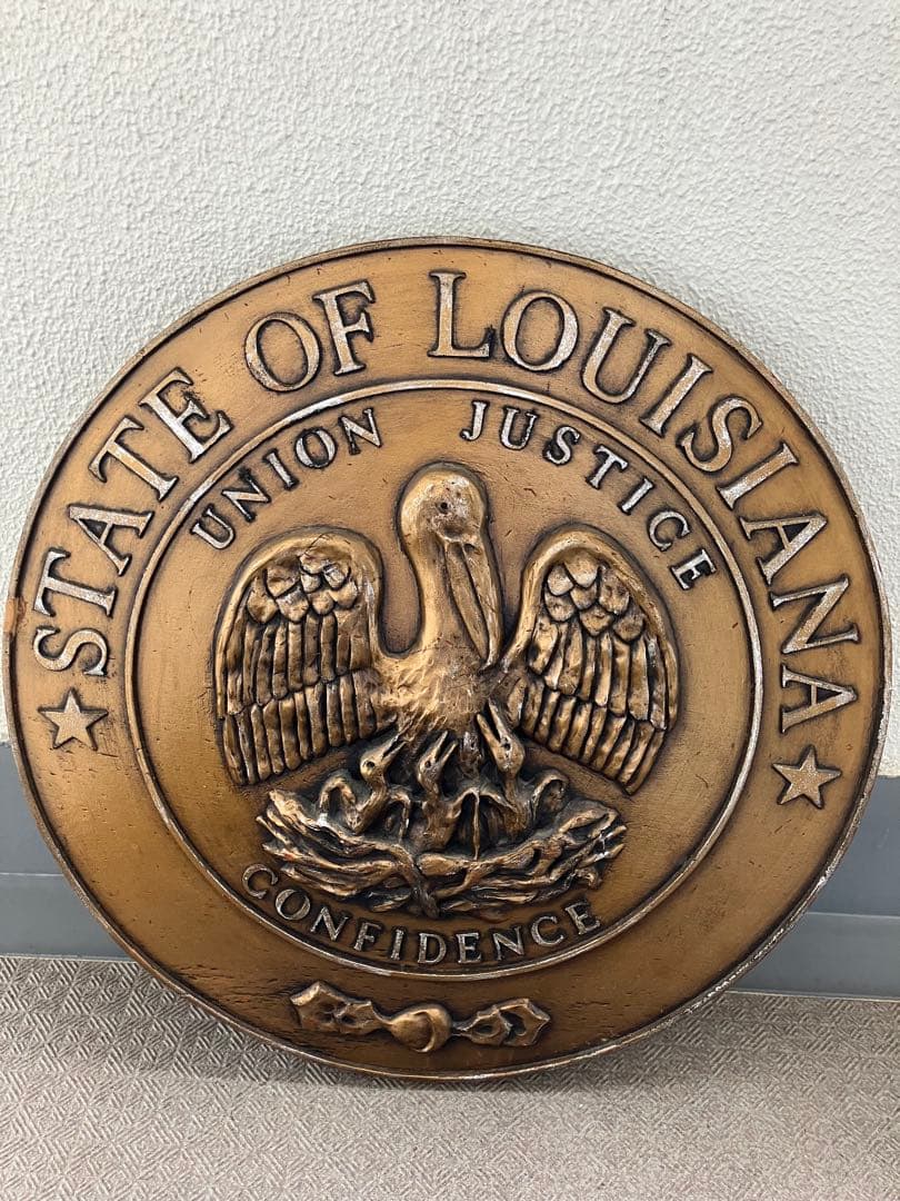 アメリカ アンティーク ルイジアナ州 木彫 壁掛け ヴィンテージ 古着屋