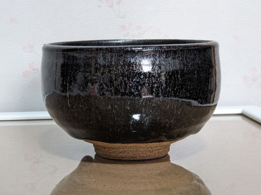 ♦茶道具 窯変天目 虹彩 抹茶碗 作家物 青山作 茶道具 コレクション 骨董品