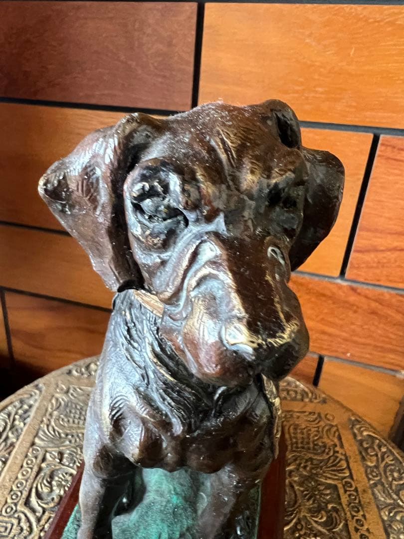 vintage ラブラドール　レトリバー　ブロンズ像