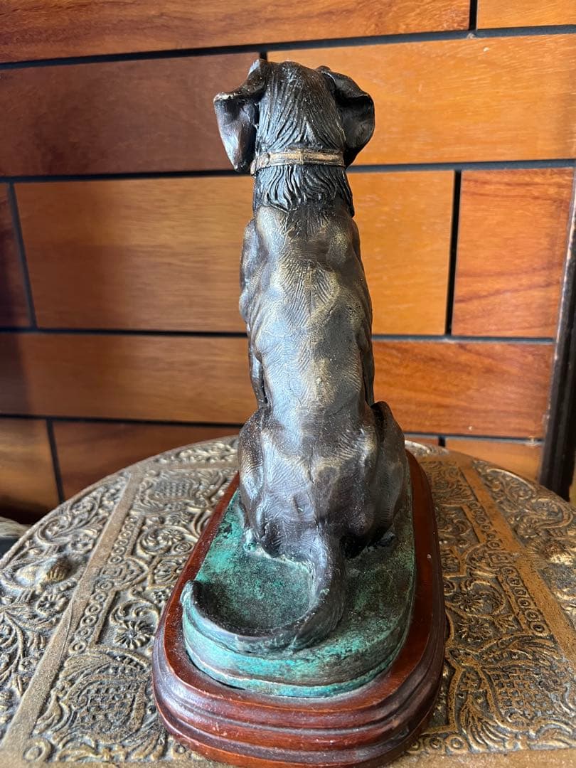 vintage ラブラドール　レトリバー　ブロンズ像