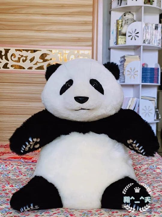 パンダぬいぐるみ 本物に近い　職人ハンディクラフト