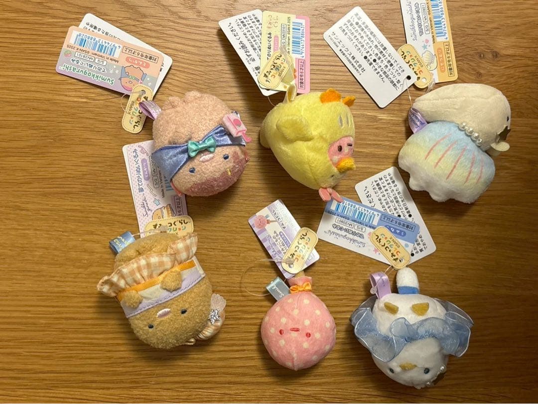 【すみっココレクション　てのりぬいぐるみ】６個セット　新品　すみっコぐらし