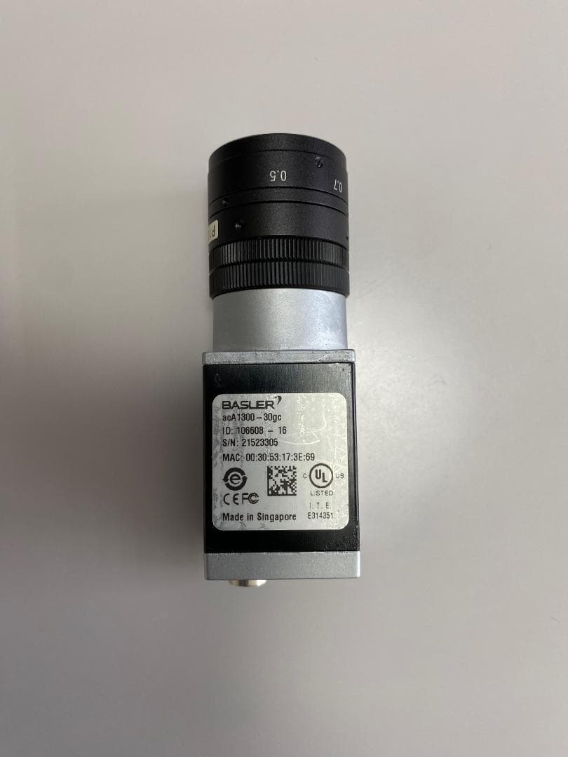 Basler acA1300-30gc カメラ レンズと電源アダプターセット