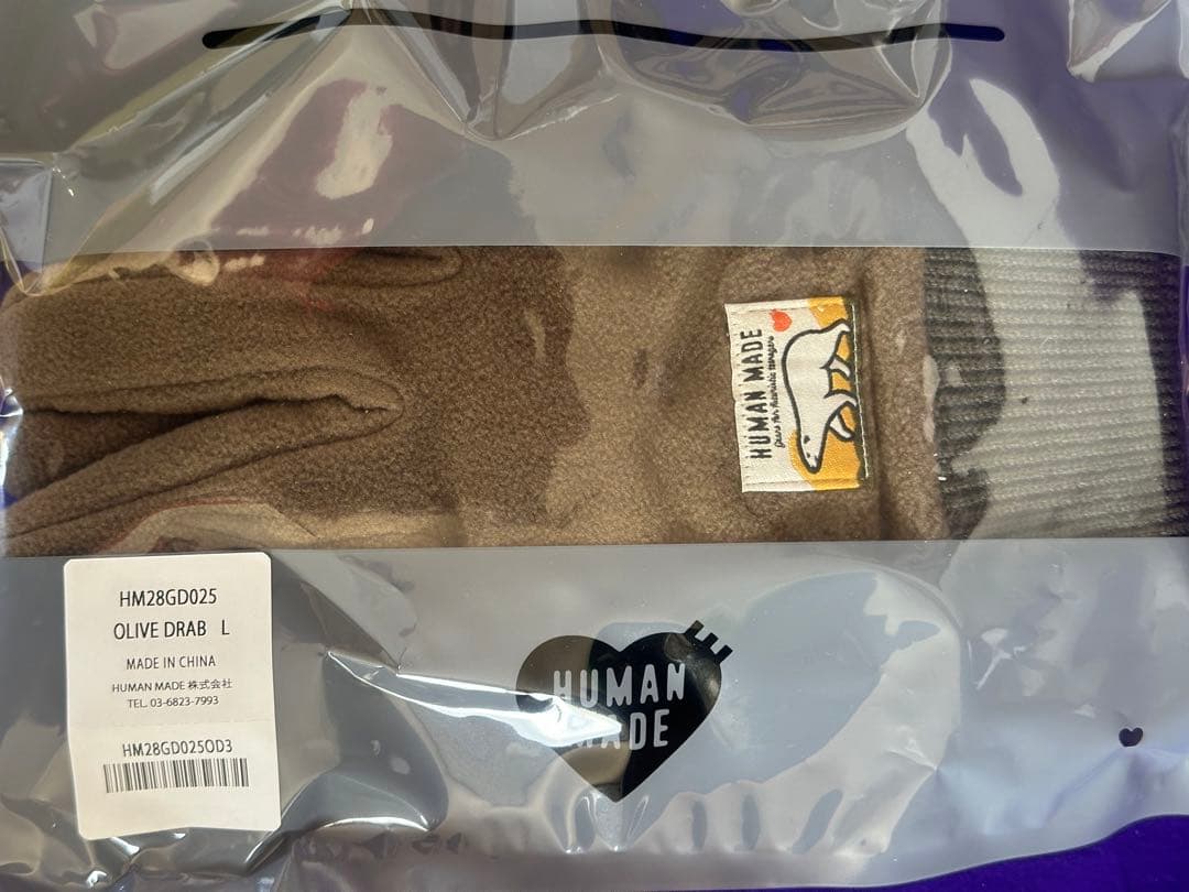小物 HUMAN MADE Fleece Gloves \"Olive Drab\"