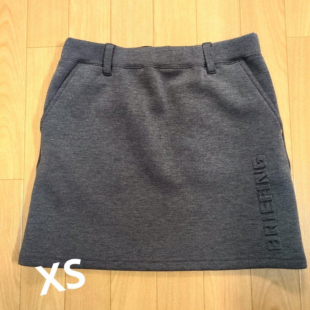 BRIEFING　ウォーム3Dロゴ　冬用スカート　グレー【XS】