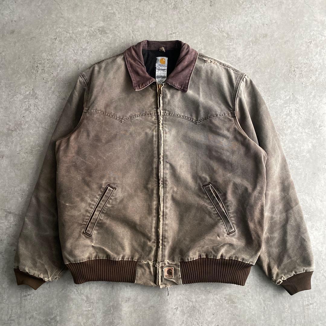 レアカラー 鬼フェード カーハート サンタフェジャケット 2XL チェスナット