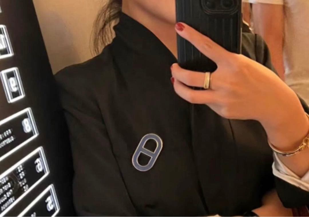 HERMES　エルメス　Chaine d'Ancre Badge ブローチ