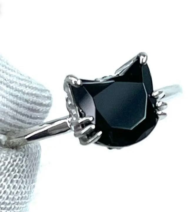 宝石ルース ようやく仕上がりました短期間の限定販売！ネコちゃんリング！