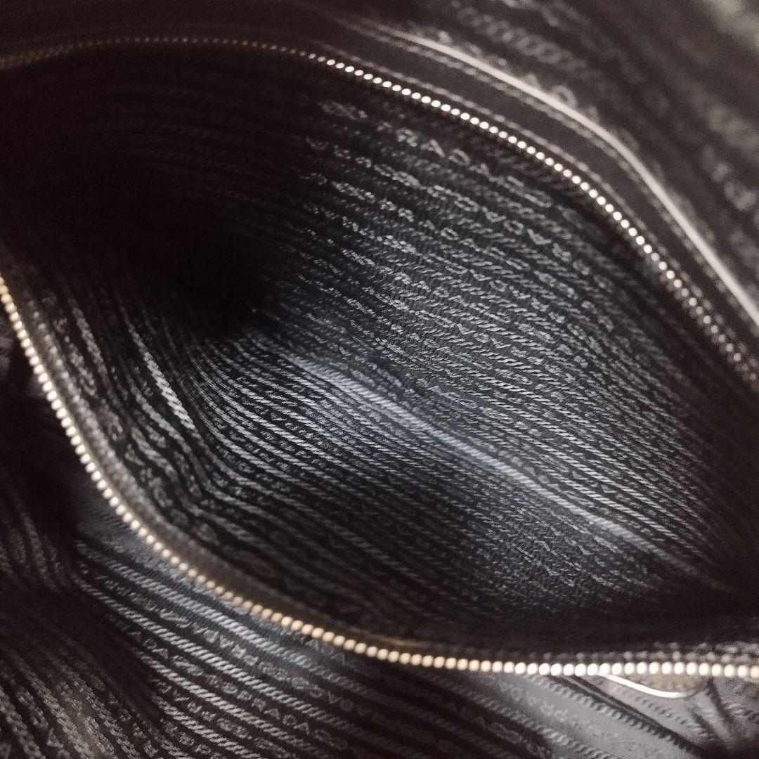 極美品☆　プラダ 2way　オールレザー　ビジネスバッグ　サイドロゴプレート