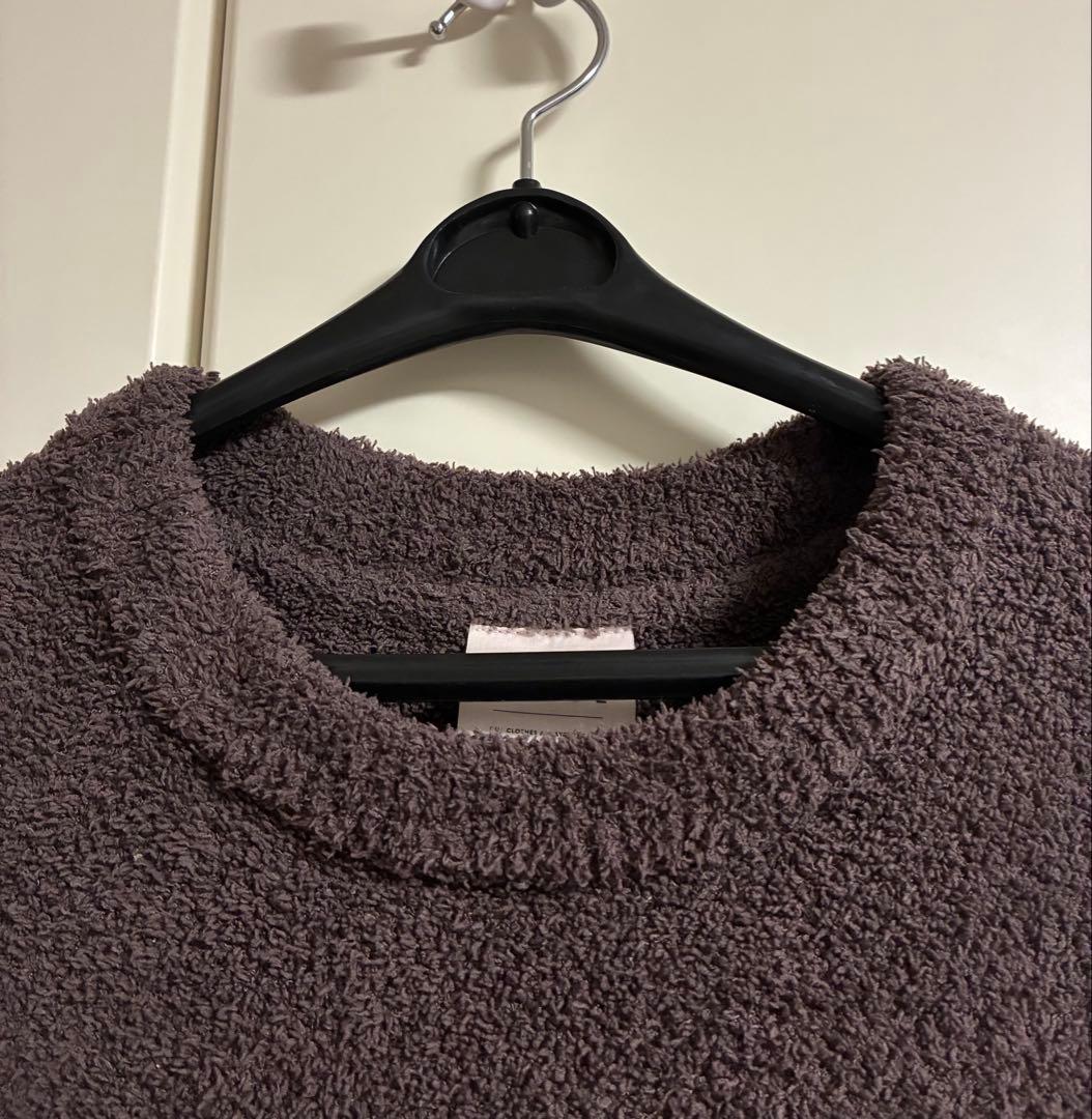 極美　ジェラートピケ　ルームウェア　ワンピース　シュナウザー　ダークブラウン　F