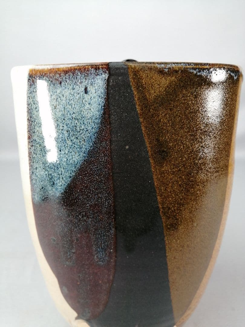 【茶道具】萬古焼　仁清写耳付水指　水指396