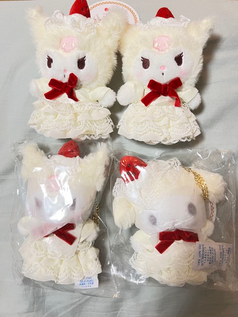 サンリオ ショートケーキ デザインシリーズ 4点セット　マスコットバッグチャーム