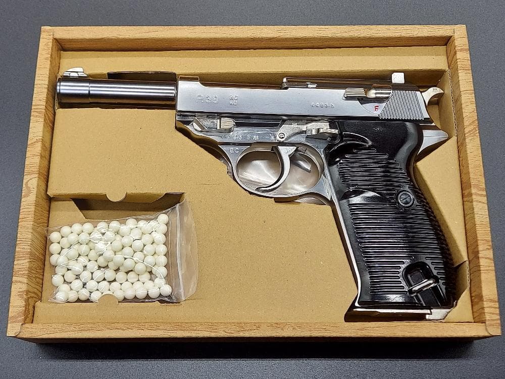 マルゼン ワルサーP38（ac40.s） シルバー 18歳以上