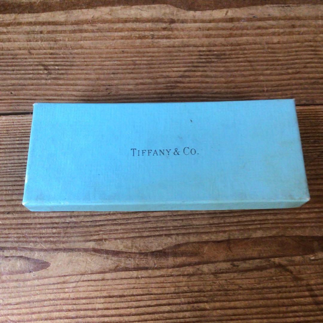 No4384 ティファニー　ボールペン　シルバー　布ケース　元箱付　送料無料