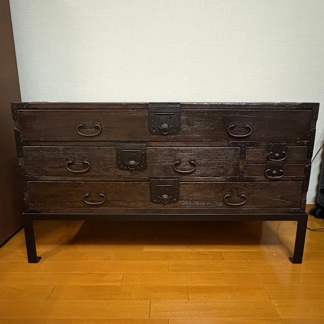 アンティーク　和箪笥　刀箪笥　時代箪笥　脚付