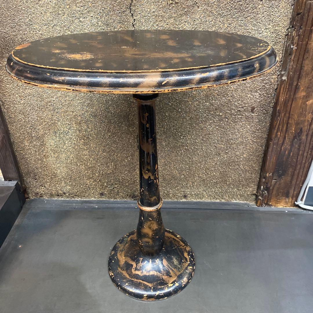 ヴィンテージ 1950’s 木製楕円形テーブル 約43cm 高さ