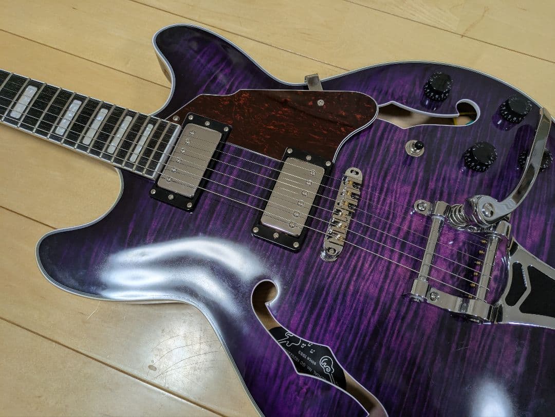 GROTE 335 style with Bigsby セミアコ　基本調整済み