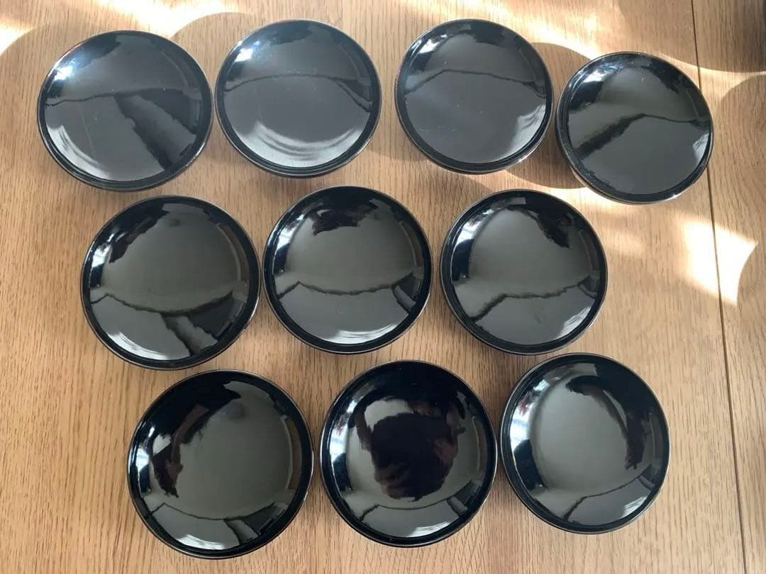 最終価格28日迄　沈金蒔絵木製吸物椀10客　時代物　アンティーク　珍品　お正月