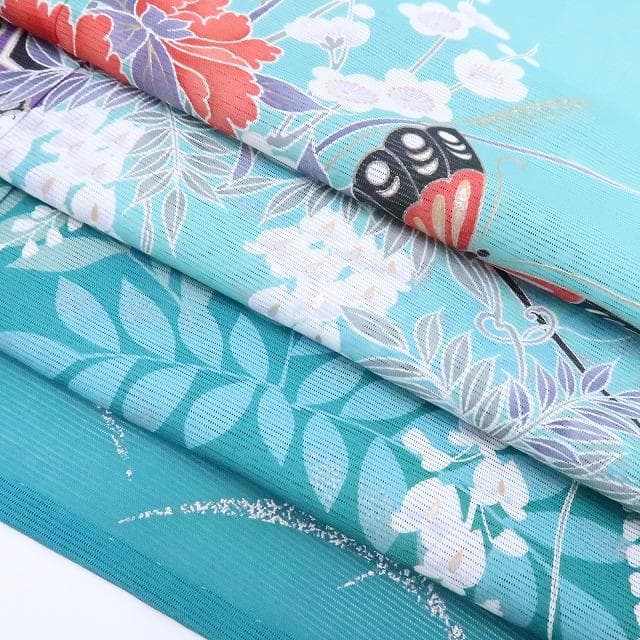 Y3075◆希少 洗える夏着物 絽 成人式 トールサイズ 振袖