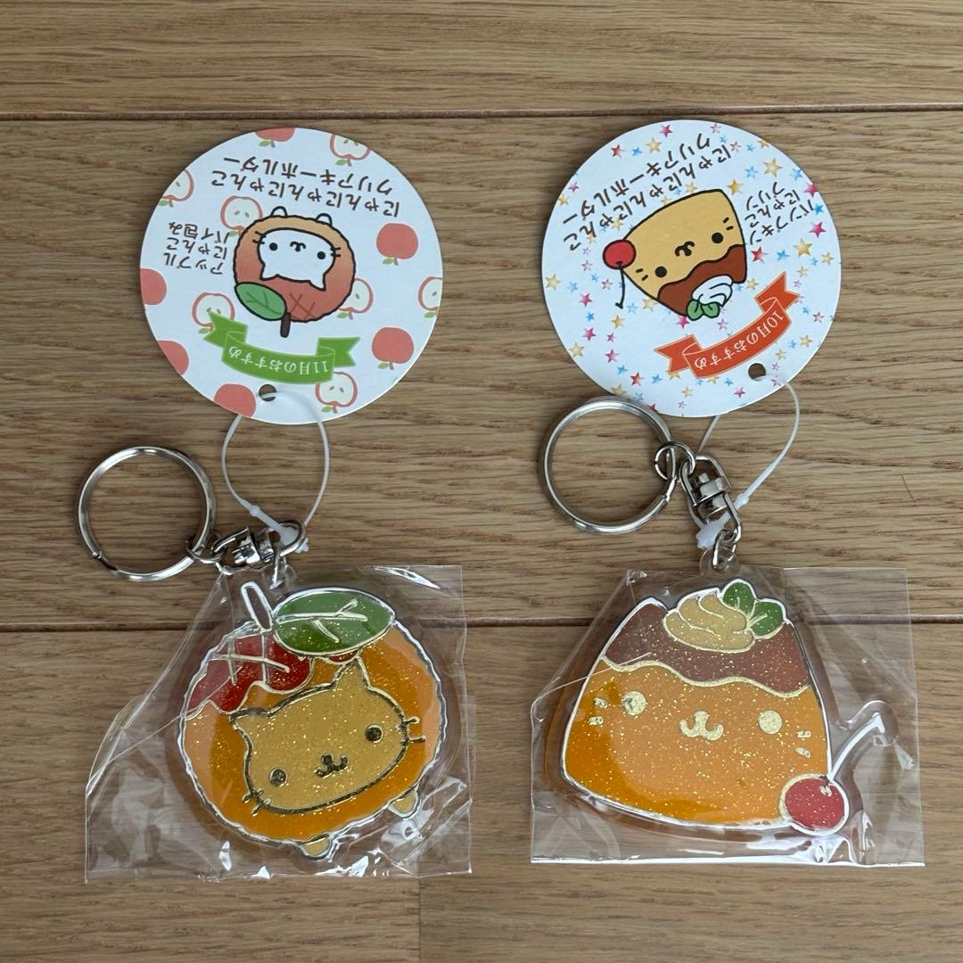 にゃんにゃんにゃんこ クリアキーホルダー