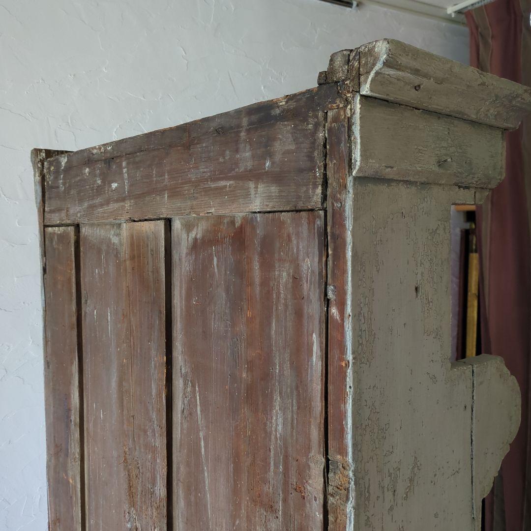 フランスアンティークキャビネット19世紀 シャビー