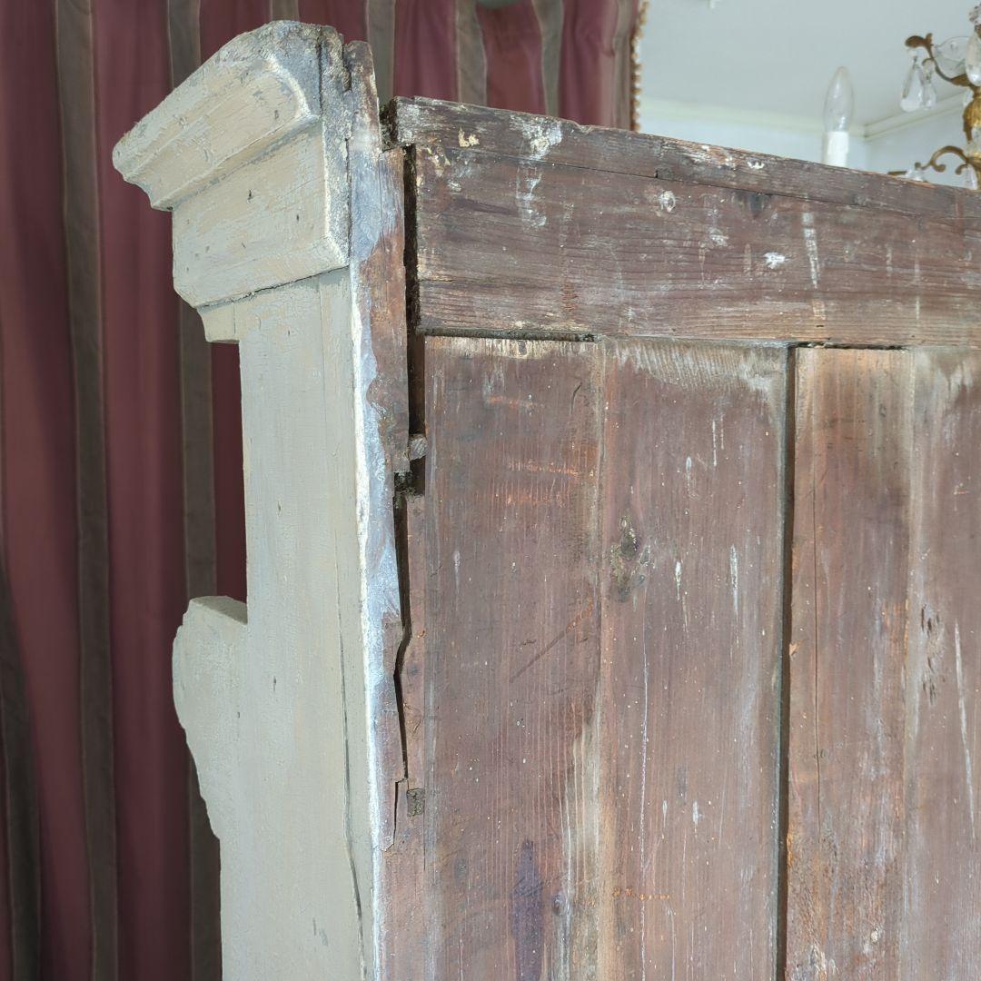 フランスアンティークキャビネット19世紀 シャビー