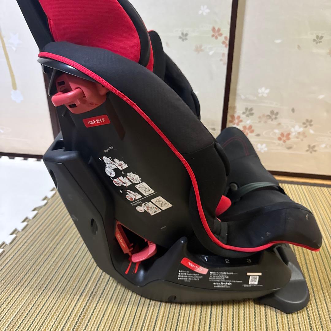 エールベベ スイングムーン プレミアムS チャイルドシート カーボンレッド