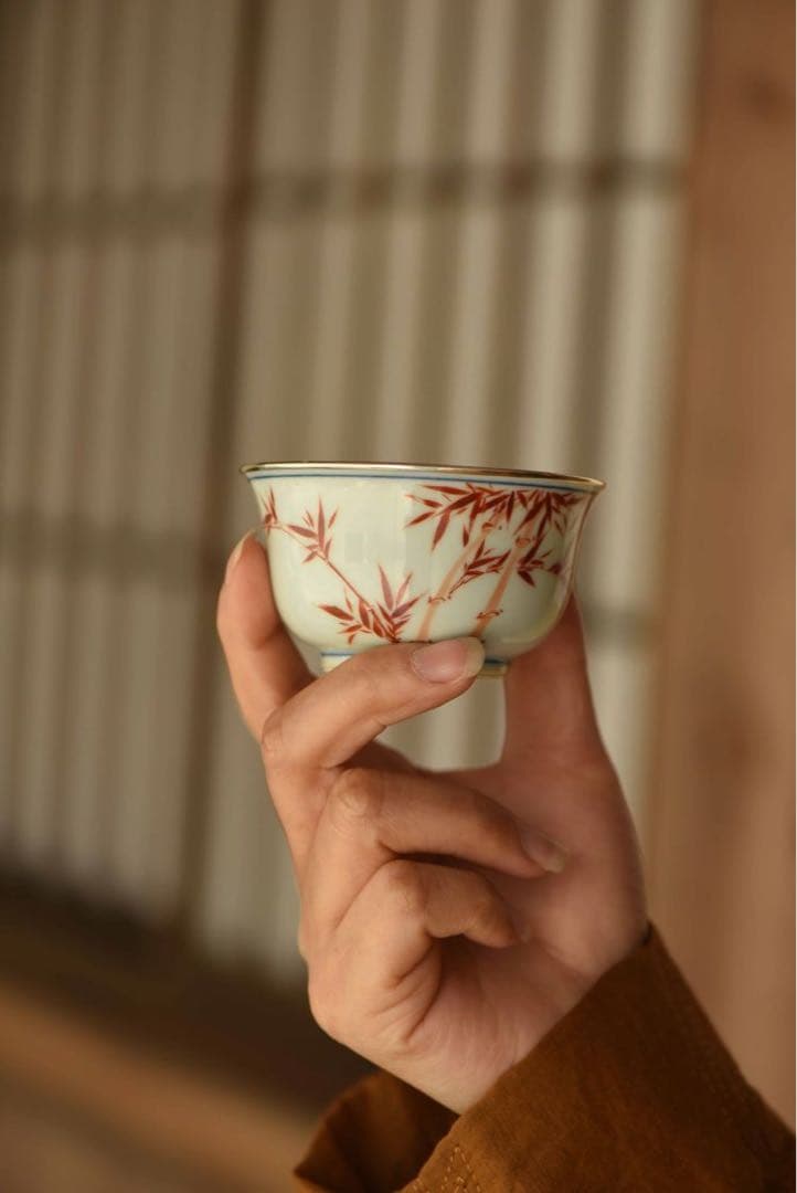 湯呑み、茶碗/茶器（単品）陶磁器(セラミック製) と銀製　雲由山坊｜竹　ギフト