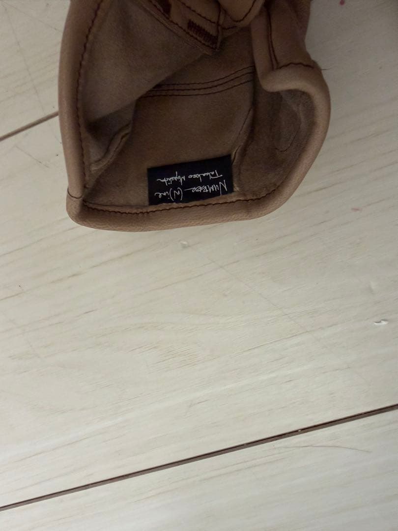 08awナンバーナインレザーフィンガーレスグローブ手袋