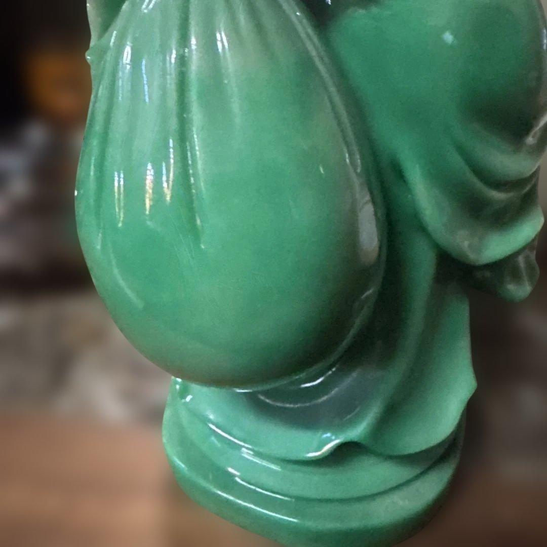 恵比寿様　仏像　翡翠　縁起物