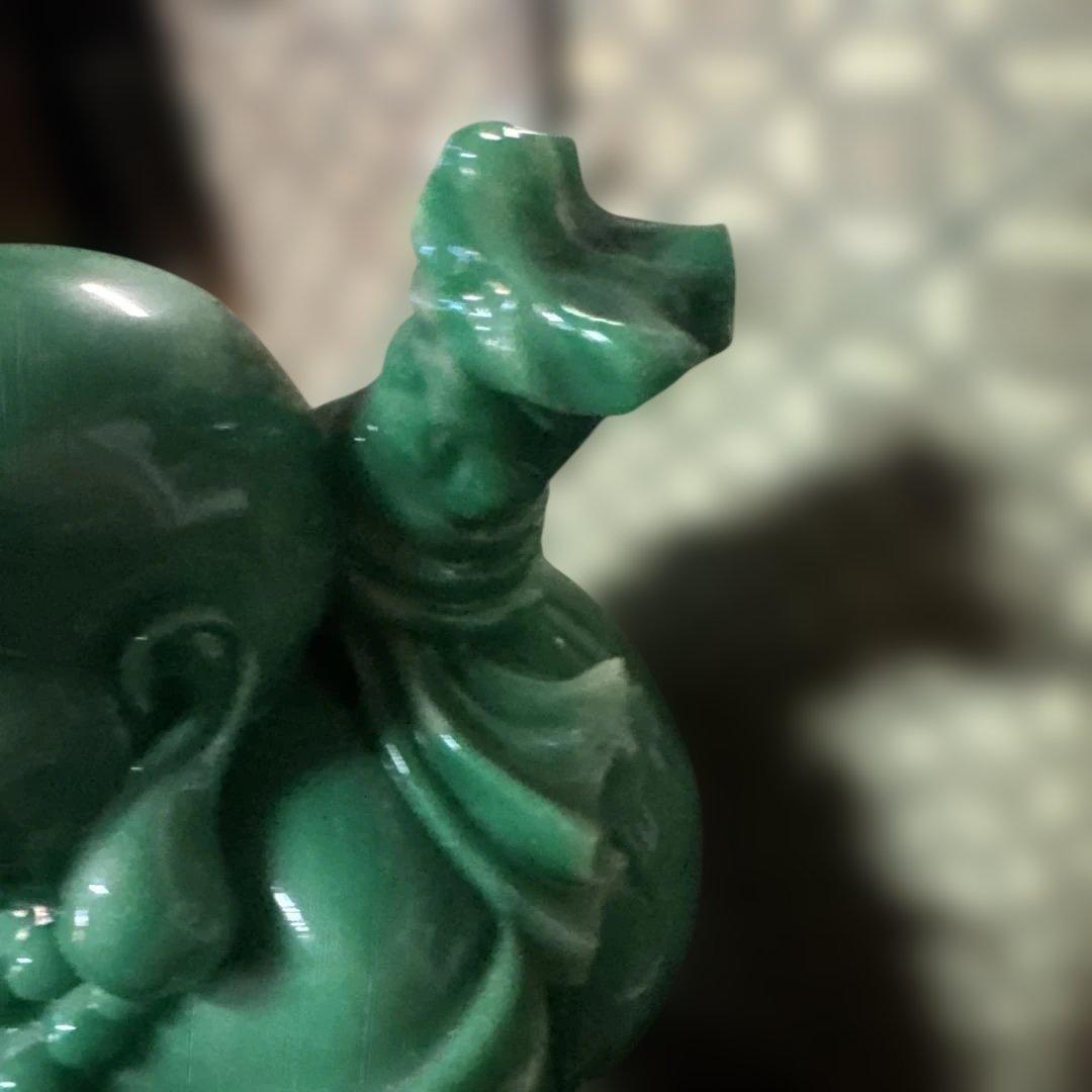 恵比寿様　仏像　翡翠　縁起物