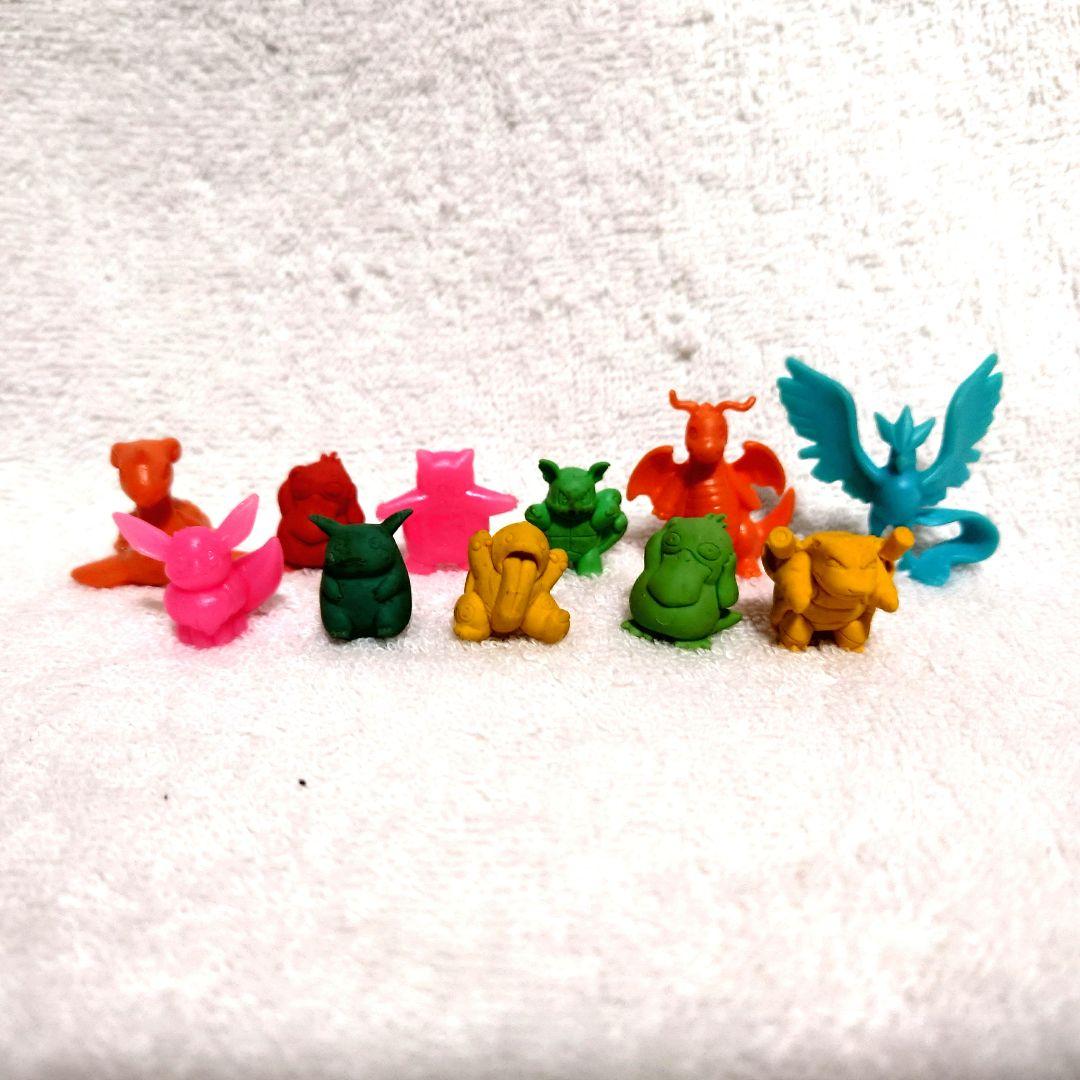 レア★ポケモンのかんづめ　4点　赤　緑　青　初期　25体　当時物　消しゴム