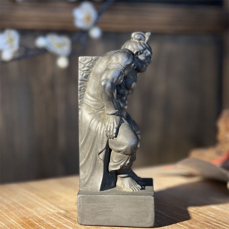 石仏 力士 仏像 装飾品 工芸品 美術品 置物