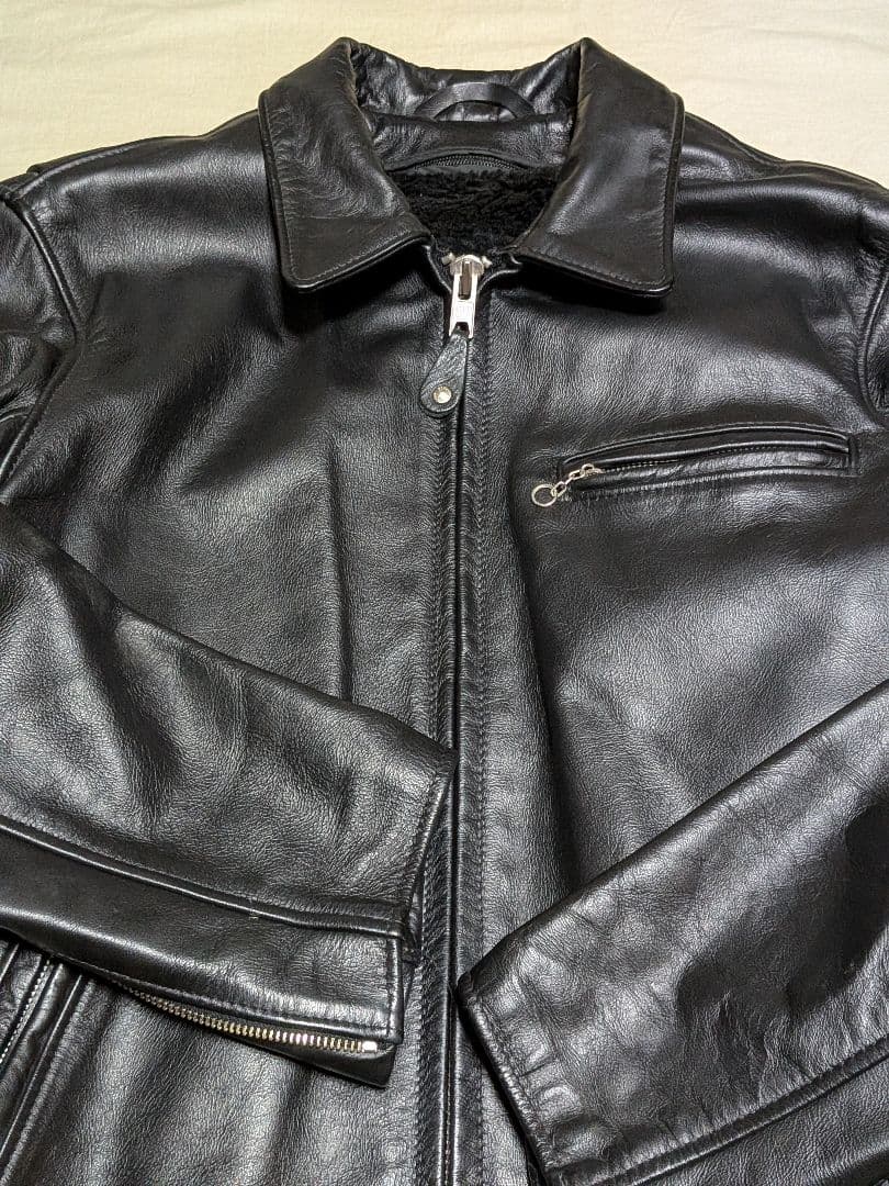 Schott 643 美品 38　USA トラッカー　ライダース　内ボア付