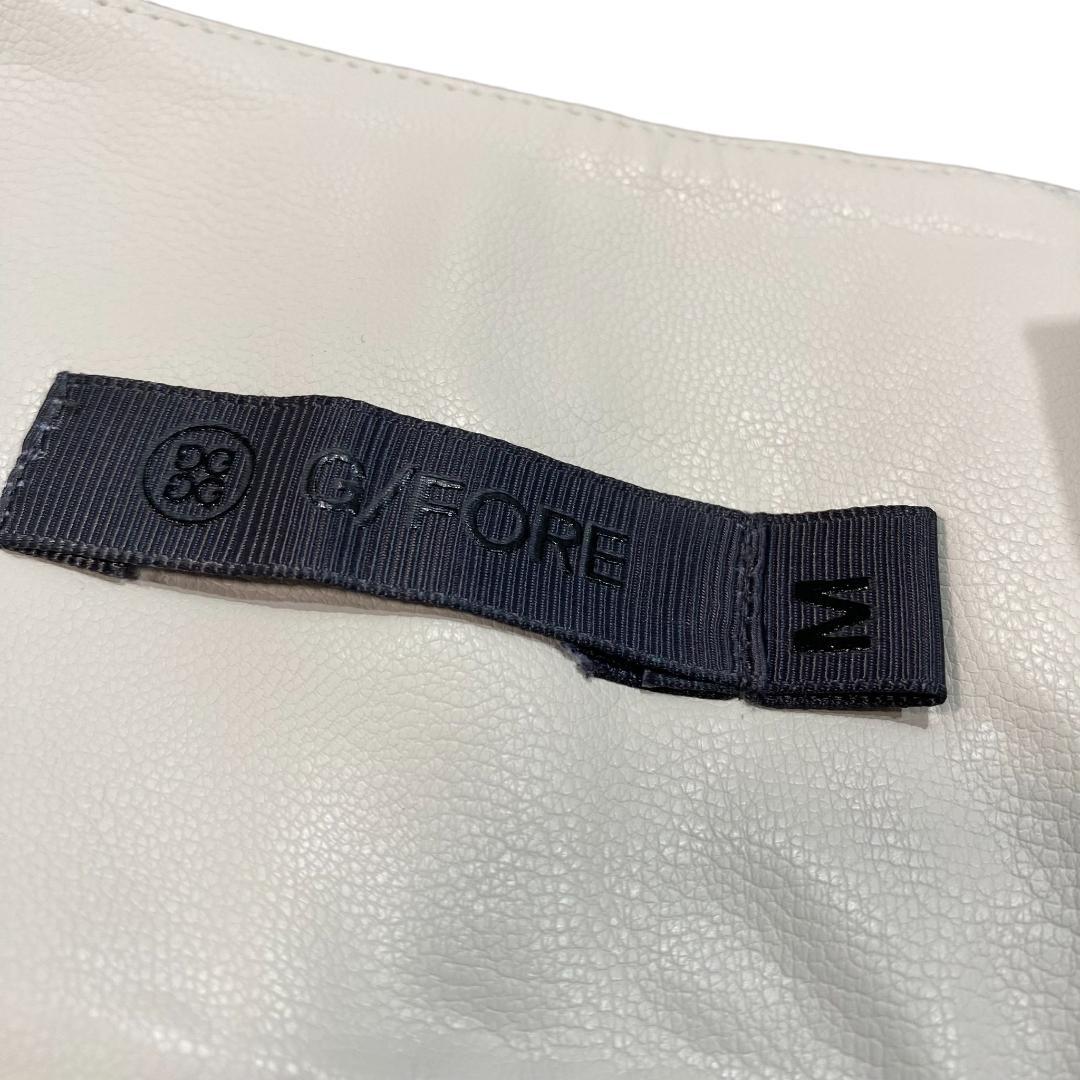 【韓国モデル】G/FORE ジーフォア レザー スカート M ホワイト ゴルフ