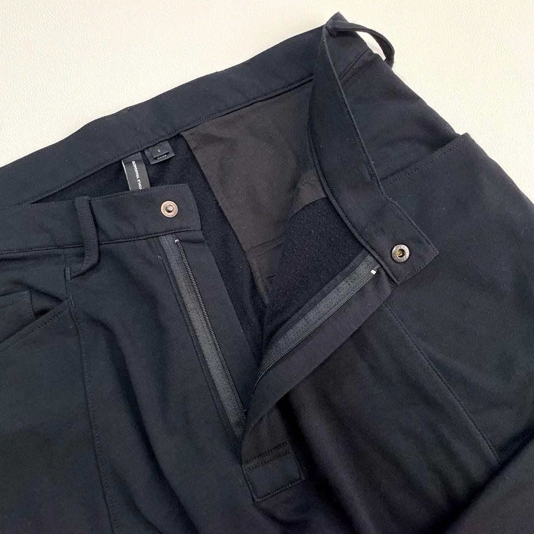 6264 Y-3 サルエルパンツ　ルーズシルエットパンツ　ブラック スリーライン
