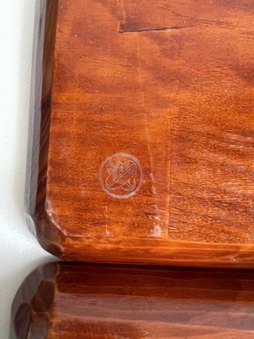 讃岐彫 四方盆 五客 小盆 お盆 木製漆器 84