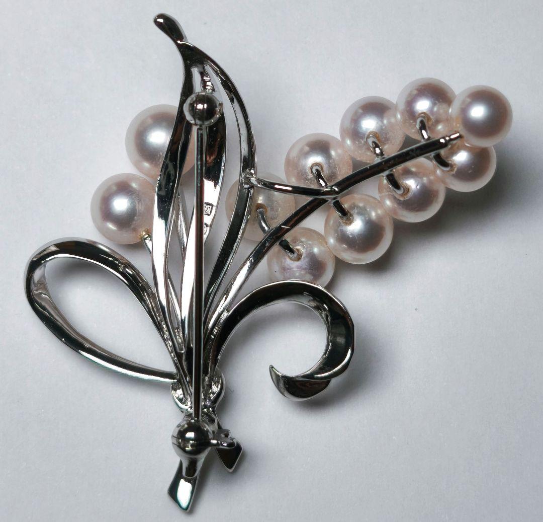 【美品 最高級】ミキモト ブローチ パール 花束 11珠 皇室御用達