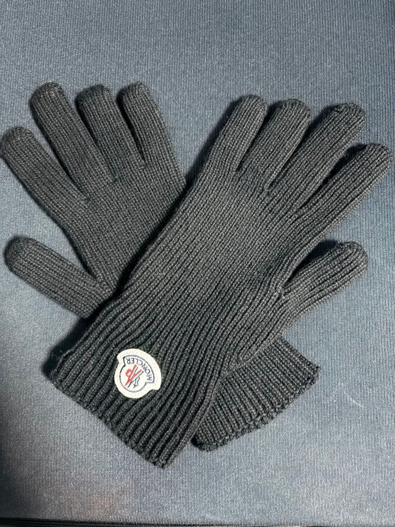 【2023年製 美品】MONCLER モンクレール グローブ 手袋 M 黒