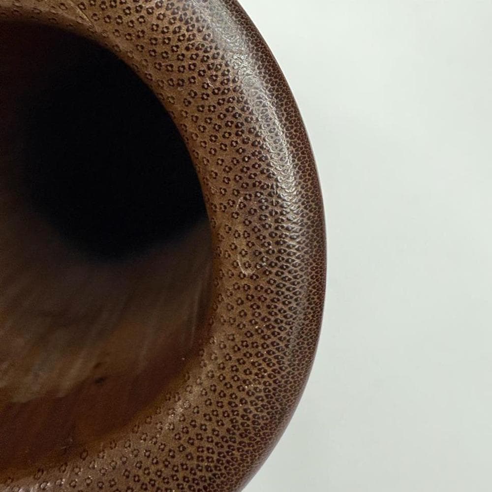 【竹】　★ 竹木 唐竹彫送別図筆筒 ★　清朝期　松樹 人物 彫刻文様　文房珍玩