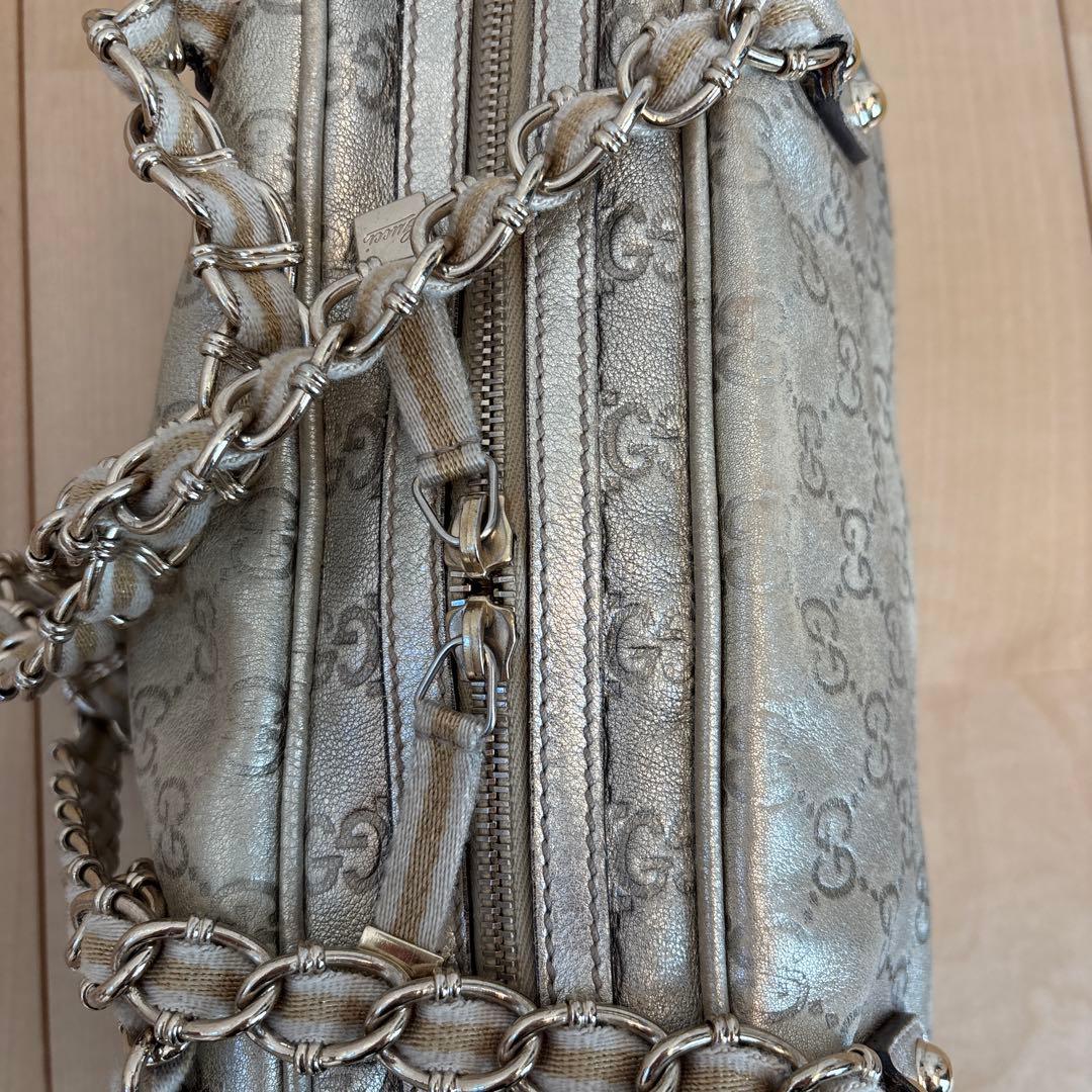 GUCCI GGキャンバスミニボストンバッグ