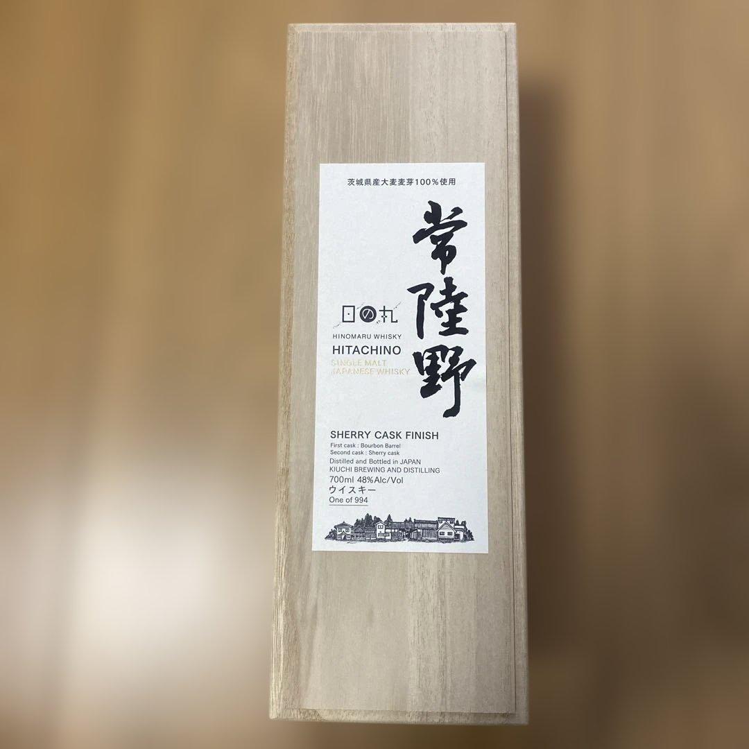 日の丸ウイスキーシングルモルト　常陸野シェリーカスクフィニッシュ　木内酒造