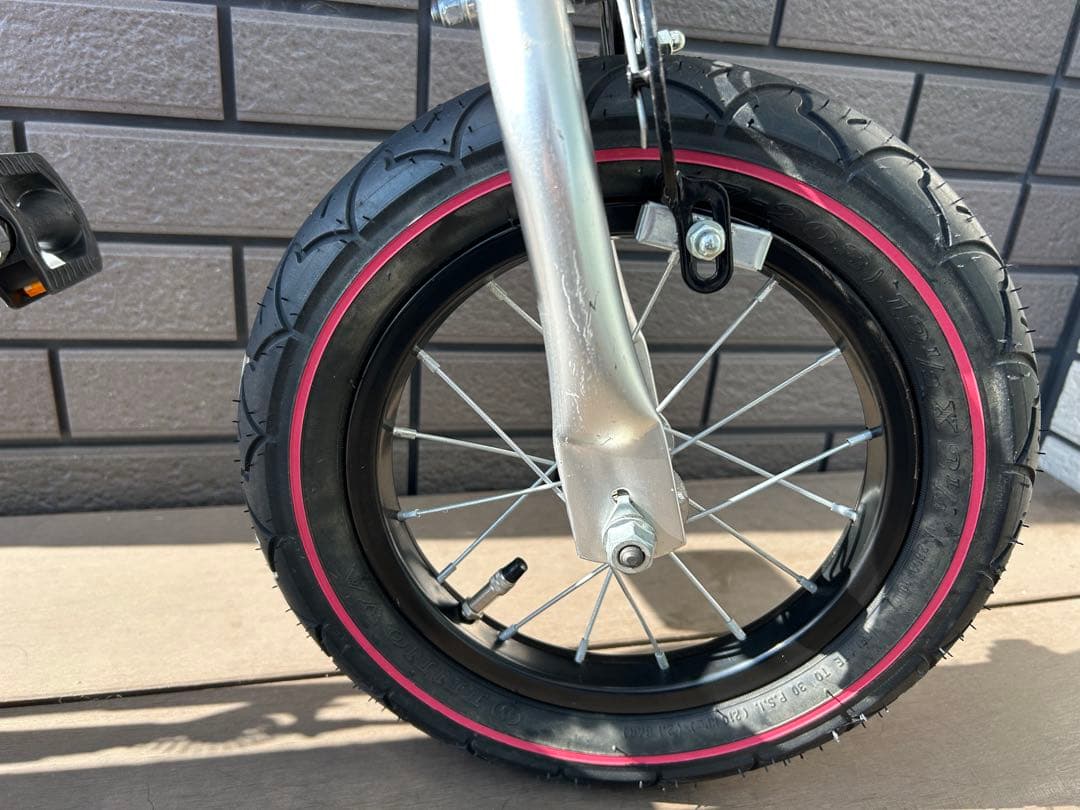 へんしんバイク　12インチ　ピンク　カラーコーン付き