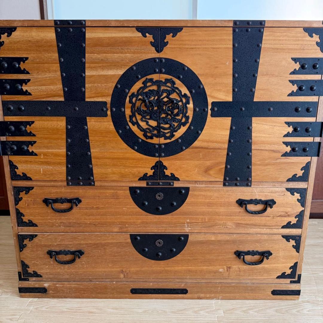 【骨董品】和箪笥／時代箪笥／桐箪笥 アンティーク家具　87-1