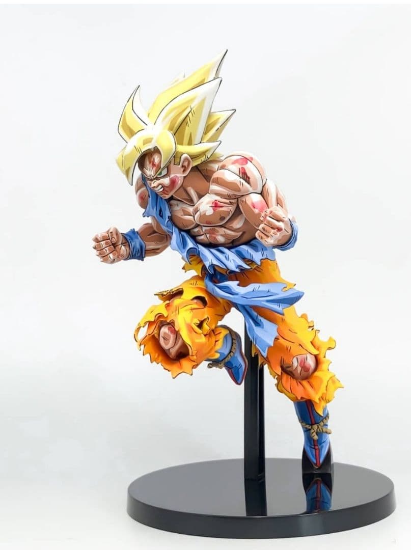 ドラゴンボールフィギュアアニバーサリースーパーサイヤ人孫悟空二次元彩色リペイント