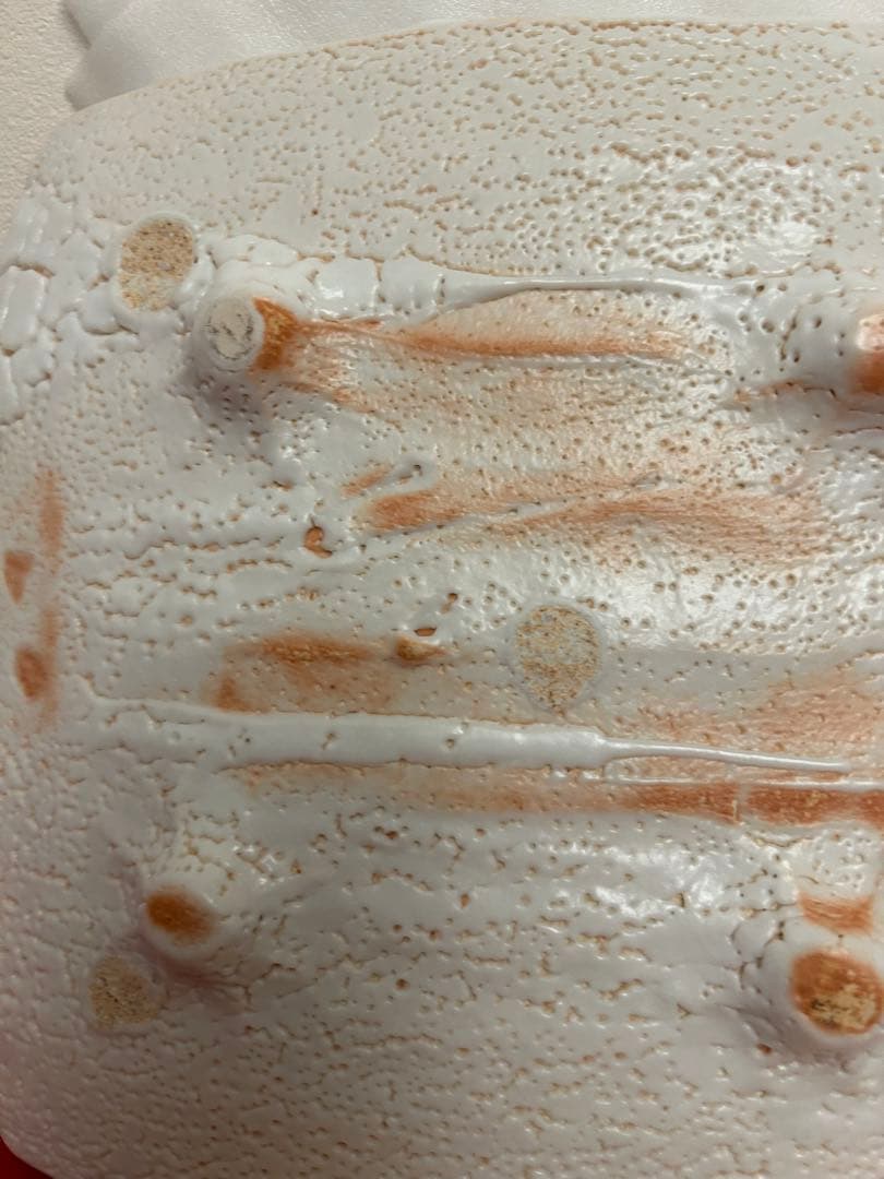 堀一郎作　志野四方皿