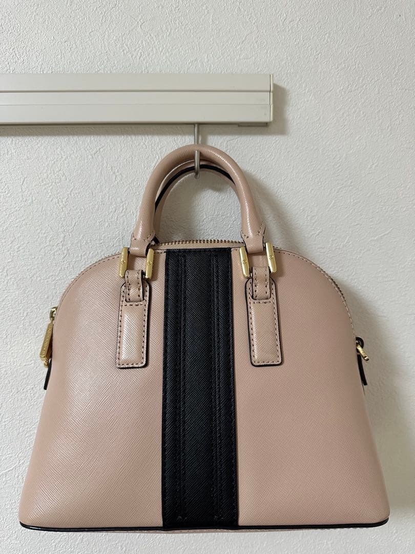 【保存袋付き】 トリーバーチ 2way ベージュ ブラック ハンド ショルダー