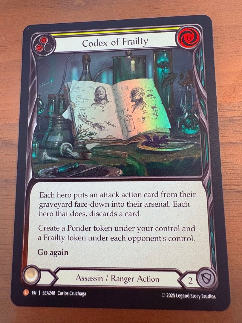 Codex of Frailty 虚弱症の魔本 RF 未使用 FaB