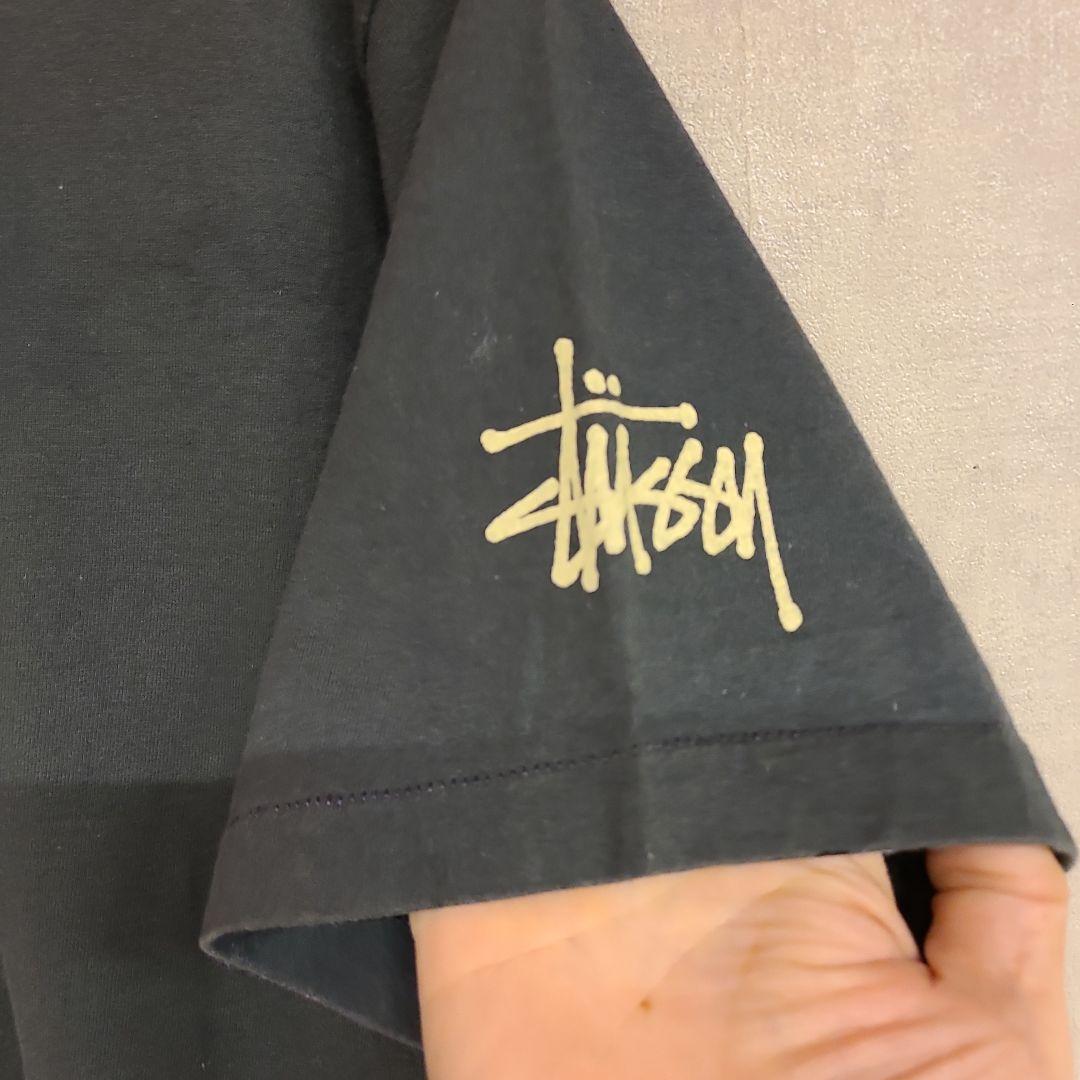 80s 黒タグ期　USA製®️有　OLD STUSSY MONSTER TEE