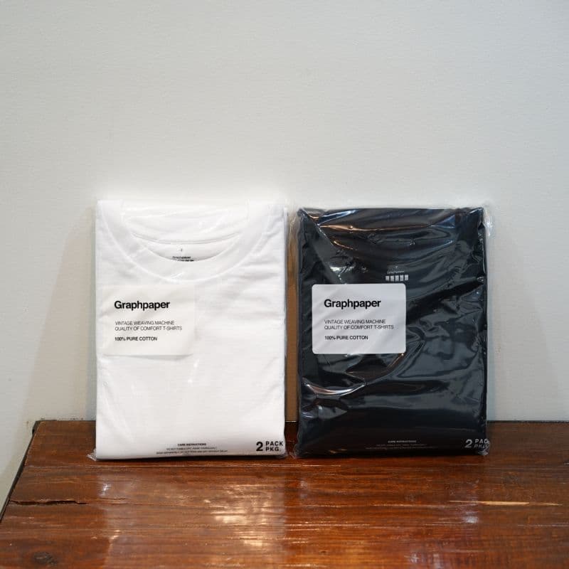 Graphpaper　グラフペーパー　2Pack Crew Neck Tee